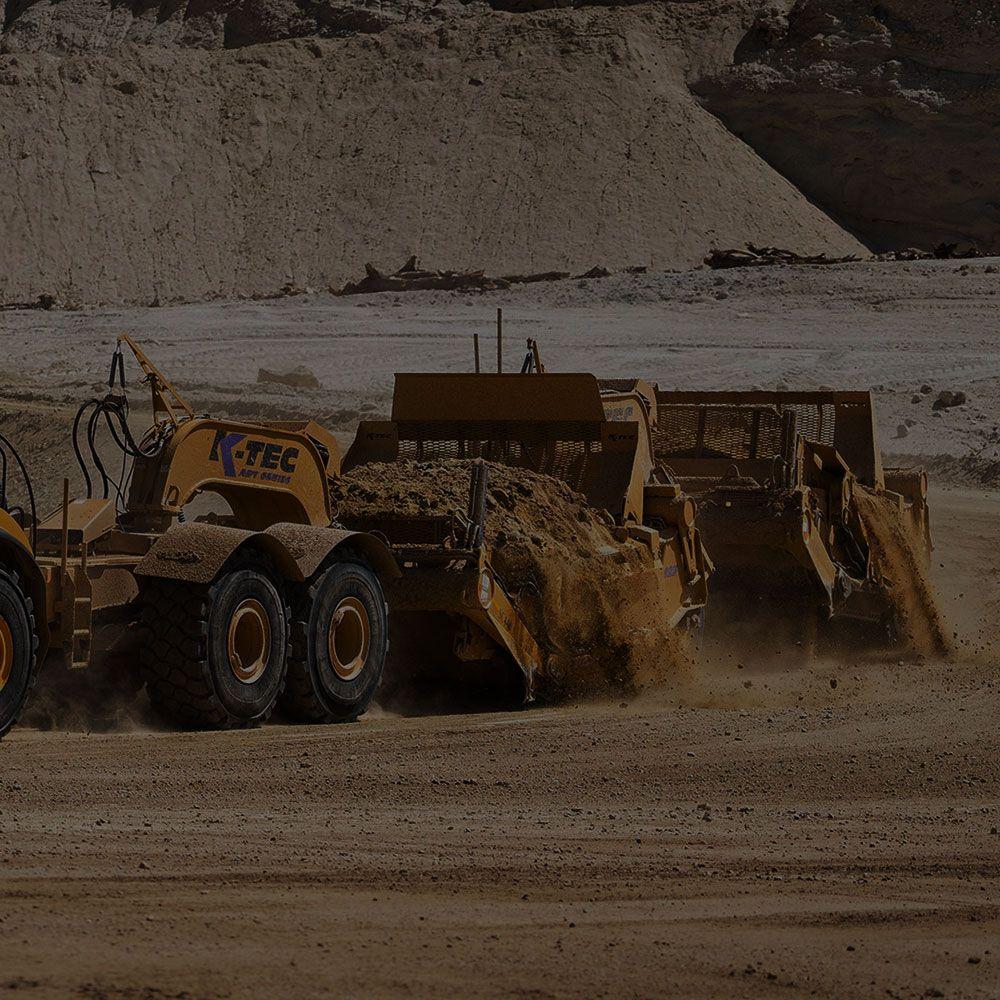 K-Tec 1237 scraper in action.